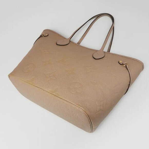 Louis Vuitton Tourterelle Monogram Giant Empreinte Leather Neverfull MM NM Bag - Picture 2 of 9